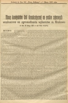 Nowa Reforma (numer poranny). 1908, nr 101