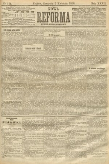 Nowa Reforma (numer popołudniowy). 1908, nr 154