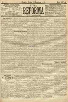 Nowa Reforma (numer popołudniowy). 1908, nr 164