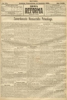 Nowa Reforma (nadzwyczajne wydanie). 1908, nr 172