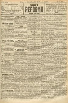 Nowa Reforma (numer poranny). 1908, nr 187