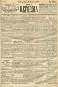 Nowa Reforma (numer popołudniowy). 1908, nr 190