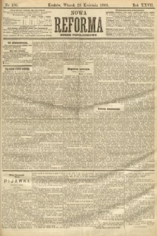 Nowa Reforma (numer popołudniowy). 1908, nr 196