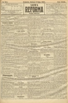 Nowa Reforma (numer poranny). 1908, nr 214