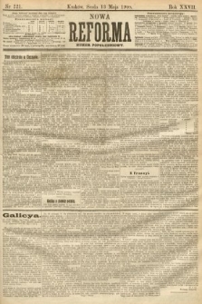 Nowa Reforma (numer popołudniowy). 1908, nr 221