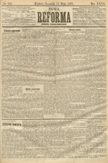 Nowa Reforma (numer popołudniowy). 1908, nr 223