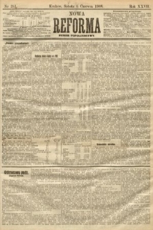 Nowa Reforma (numer popołudniowy). 1908, nr 261