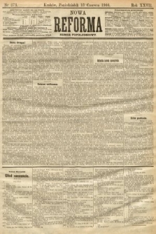 Nowa Reforma (numer popołudniowy). 1908, nr 273