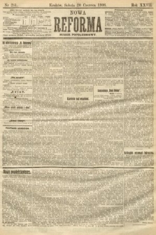 Nowa Reforma (numer popołudniowy). 1908, nr 281