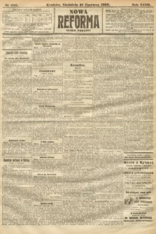 Nowa Reforma (numer poranny). 1908, nr 282