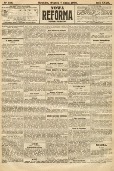 Nowa Reforma (numer poranny). 1908, nr 306
