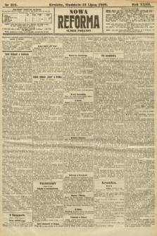 Nowa Reforma (numer poranny). 1908, nr 316