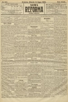 Nowa Reforma (numer poranny). 1908, nr 318