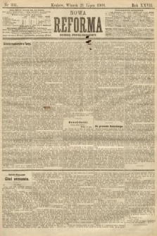 Nowa Reforma (numer popołudniowy). 1908, nr 331