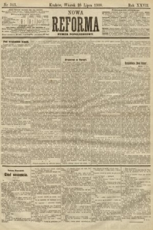 Nowa Reforma (numer popołudniowy). 1908, nr 343