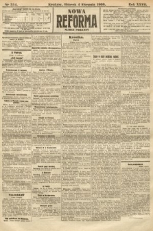 Nowa Reforma (numer poranny). 1908, nr 354