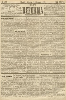 Nowa Reforma (numer popołudniowy). 1908, nr 377