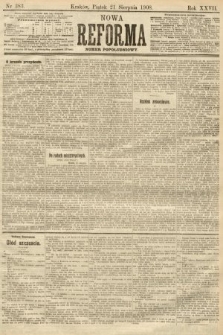 Nowa Reforma (numer popołudniowy). 1908, nr 383