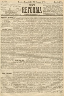 Nowa Reforma (numer popołudniowy). 1908, nr 399