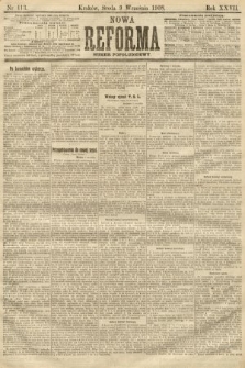Nowa Reforma (numer popołudniowy). 1908, nr 413