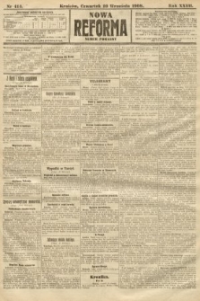 Nowa Reforma (numer poranny). 1908, nr 414