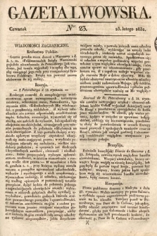 Gazeta Lwowska. 1832, nr 23