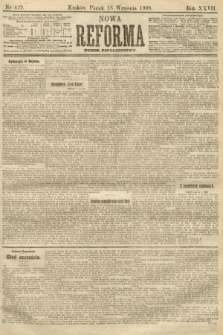 Nowa Reforma (numer popołudniowy). 1908, nr 429