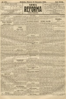 Nowa Reforma (numer poranny). 1908, nr 434