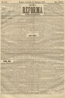 Nowa Reforma (numer popołudniowy). 1908, nr 439