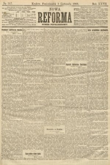 Nowa Reforma (numer popołudniowy). 1908, nr 517