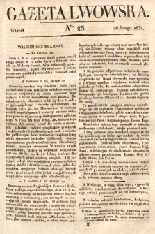 Gazeta Lwowska. 1832, nr 25