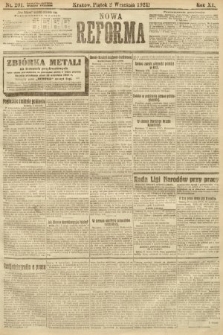 Nowa Reforma. 1921, nr 201
