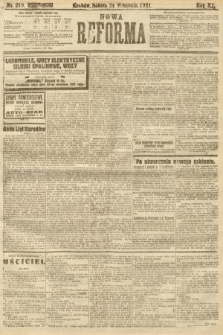 Nowa Reforma. 1921, nr 219