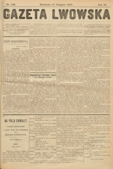 Gazeta Lwowska. 1905, nr 184
