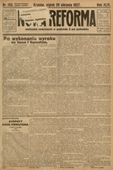 Nowa Reforma. 1927, nr 193