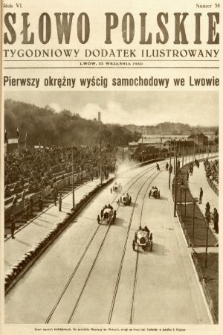 Słowo Polskie : tygodniowy dodatek ilustrowany. 1930, nr 38