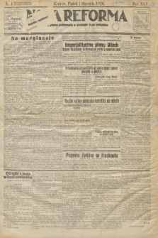 Nowa Reforma. 1926, nr 1