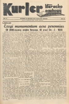Kurjer Literacko-Naukowy. 1935, nr 49