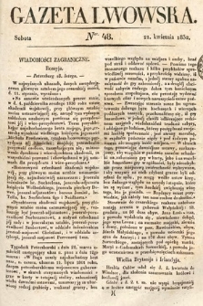 Gazeta Lwowska. 1832, nr 48