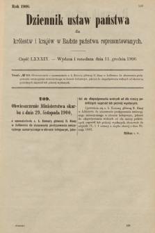 Dziennik Ustaw Państwa dla Królestw i Krajów w Radzie Państwa Reprezentowanych. 1900, cz. 89