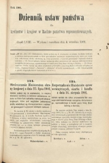 Dziennik Ustaw Państwa dla Królestw i Krajów w Radzie Państwa Reprezentowanych. 1901, cz. 58