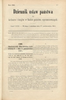 Dziennik Ustaw Państwa dla Królestw i Krajów w Radzie Państwa Reprezentowanych. 1901, cz. 71