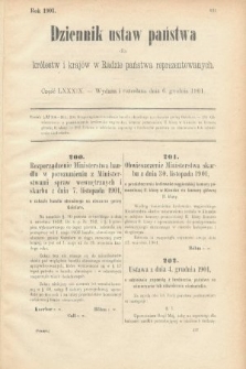 Dziennik Ustaw Państwa dla Królestw i Krajów w Radzie Państwa Reprezentowanych. 1901, cz. 89