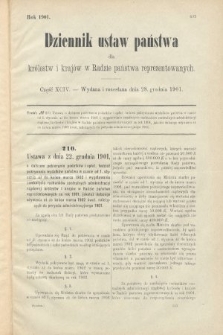 Dziennik Ustaw Państwa dla Królestw i Krajów w Radzie Państwa Reprezentowanych. 1901, cz. 94