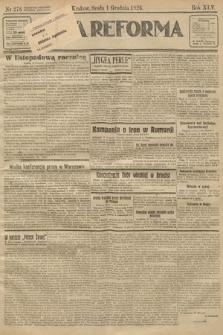 Nowa Reforma. 1926, nr 276