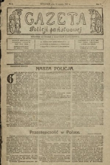 Gazeta Policji Państwowej. 1920, nr 2