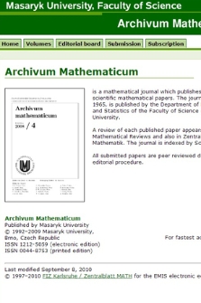 Archivum Mathematicum
