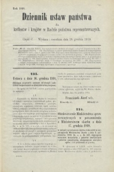 Dziennik Ustaw Państwa dla Królestw i Krajów w Radzie Państwa Reprezentowanych. 1910, cz. 100