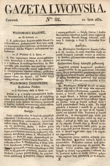 Gazeta Lwowska. 1832, nr 82