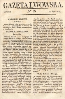 Gazeta Lwowska. 1832, nr 85